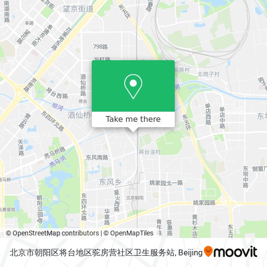 北京市朝阳区将台地区驼房营社区卫生服务站 map