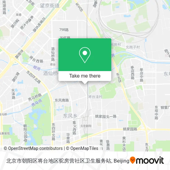 北京市朝阳区将台地区驼房营社区卫生服务站 map