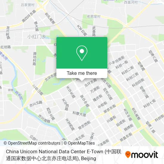 China Unicom National Data Center E-Town (中国联通国家数据中心北京亦庄电话局) map