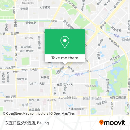 东直门亚朵S酒店 map