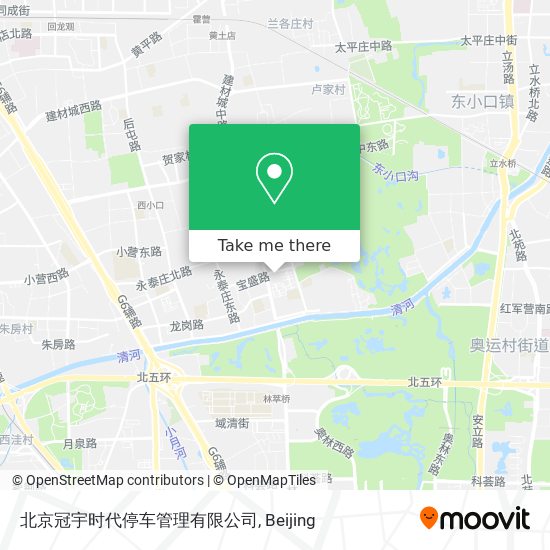 北京冠宇时代停车管理有限公司 map