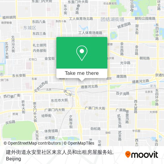 建外街道永安里社区来京人员和出租房屋服务站 map
