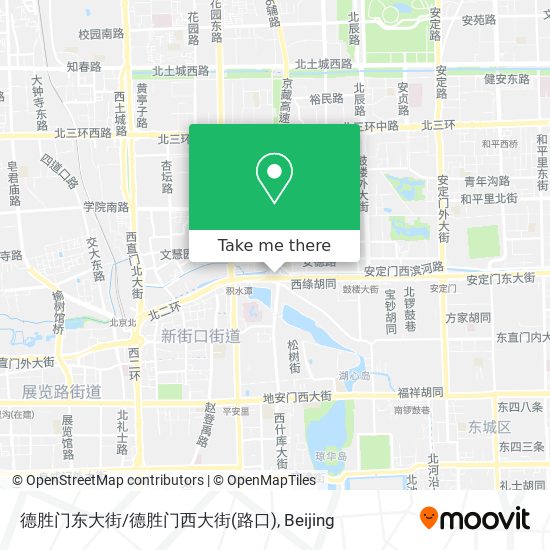 德胜门东大街/德胜门西大街(路口) map