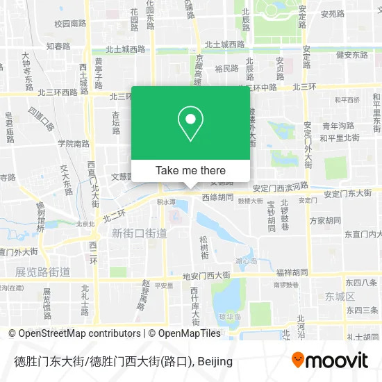 德胜门东大街/德胜门西大街(路口) map