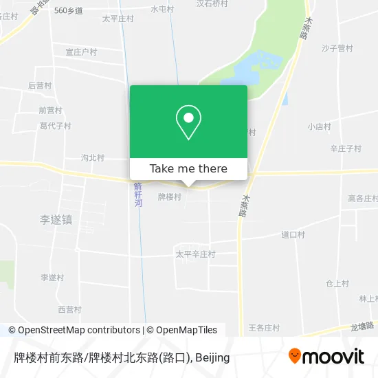 牌楼村前东路/牌楼村北东路(路口) map