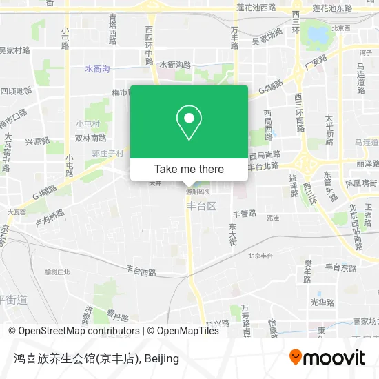 鸿喜族养生会馆(京丰店) map