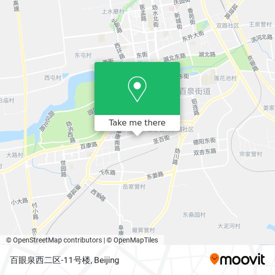 百眼泉西二区-11号楼 map