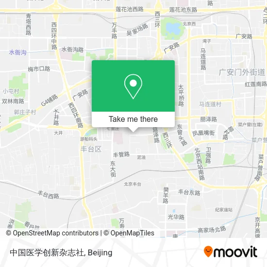 中国医学创新杂志社 map