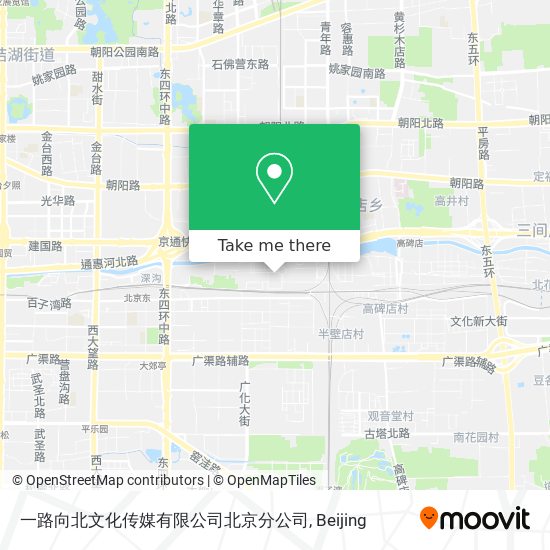 一路向北文化传媒有限公司北京分公司 map