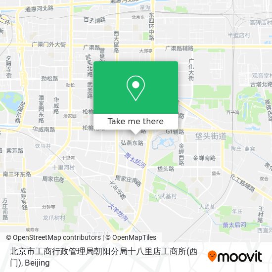 北京市工商行政管理局朝阳分局十八里店工商所(西门) map