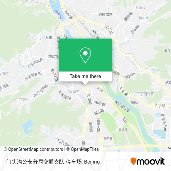 门头沟公安分局交通支队-停车场 map