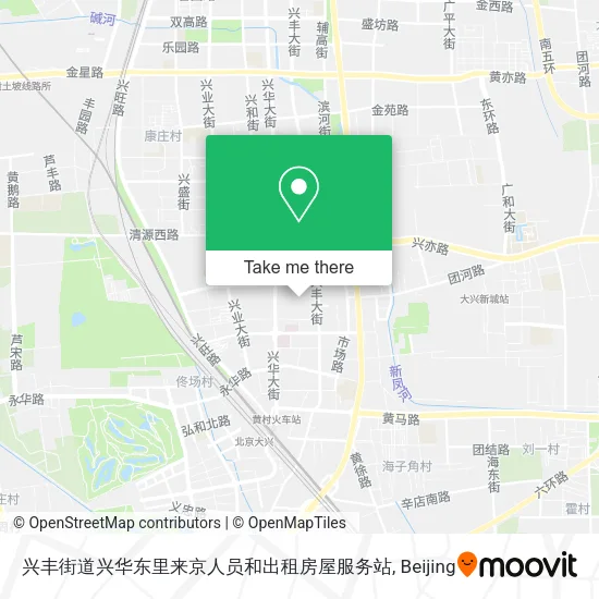 兴丰街道兴华东里来京人员和出租房屋服务站 map