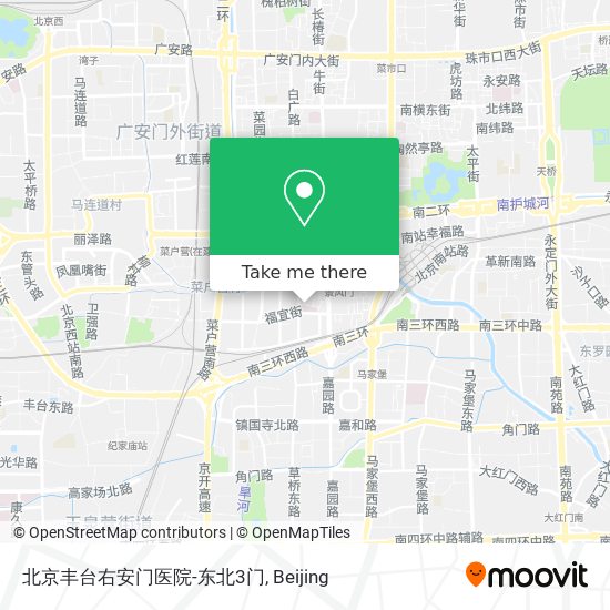 北京丰台右安门医院-东北3门 map