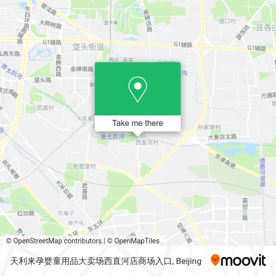 天利来孕婴童用品大卖场西直河店商场入口 map