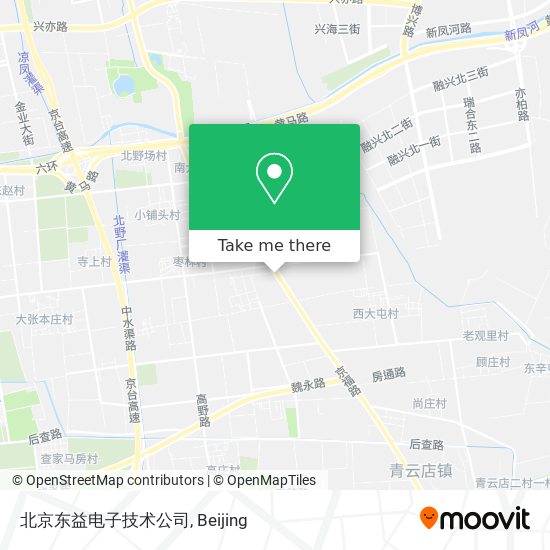 北京东益电子技术公司 map