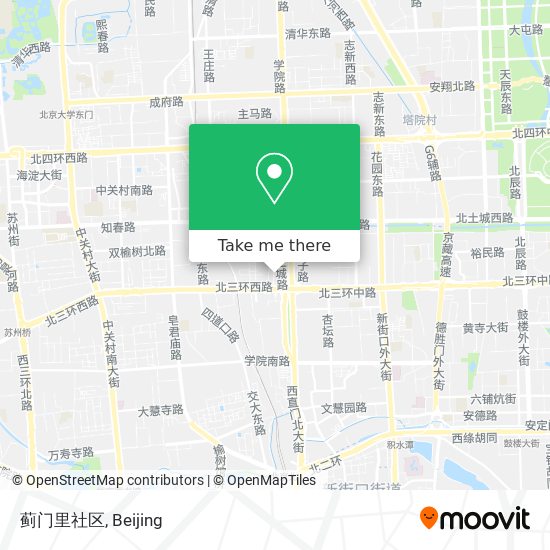 蓟门里社区 map