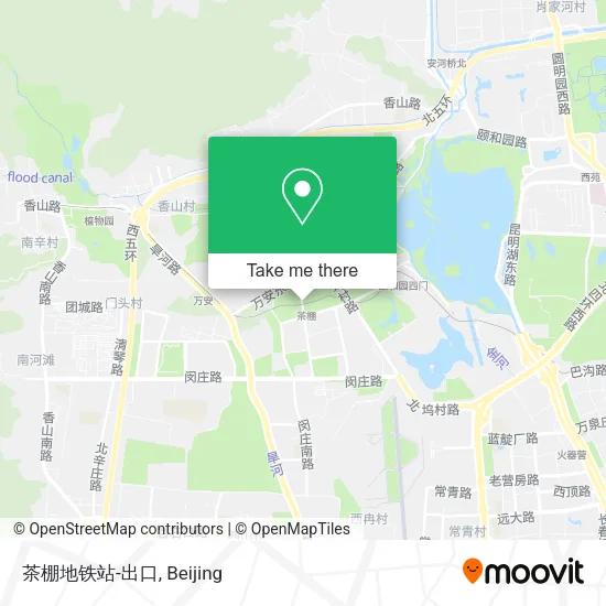 茶棚地铁站-出口 map