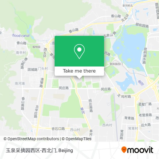 玉泉采摘园西区-西北门 map