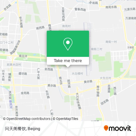 问天阁餐饮 map