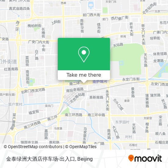 金泰绿洲大酒店停车场-出入口 map