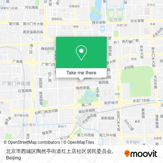 北京市西城区陶然亭街道红土店社区居民委员会 map