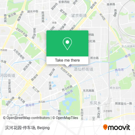 滨河花园-停车场 map