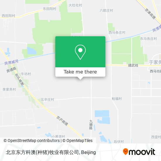 北京东方科澳(种猪)牧业有限公司 map