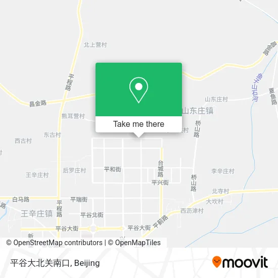 平谷大北关南口 map