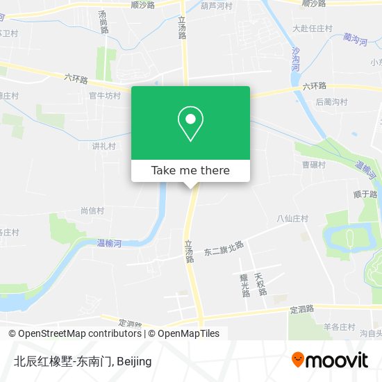 北辰红橡墅-东南门 map
