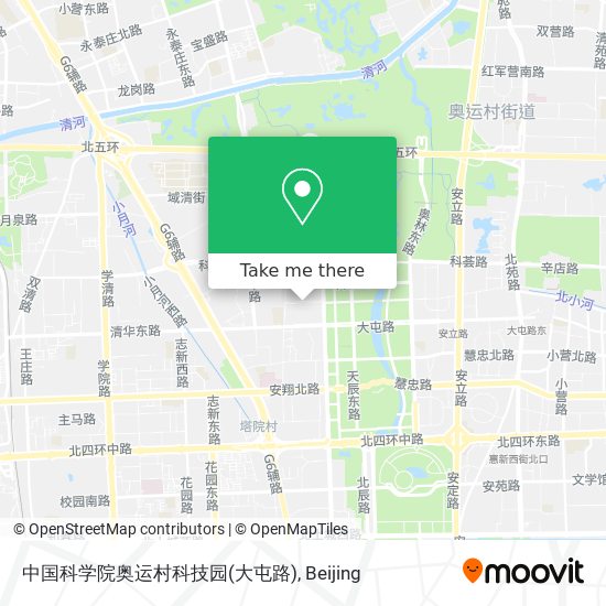 中国科学院奥运村科技园(大屯路) map