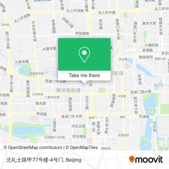 北礼士路甲77号楼-4号门 map