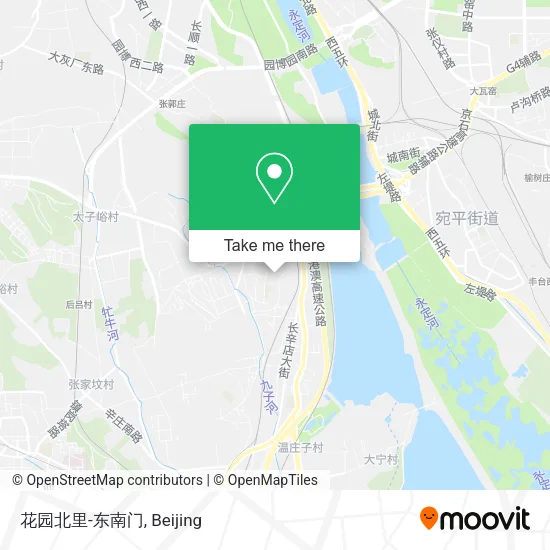 花园北里-东南门 map