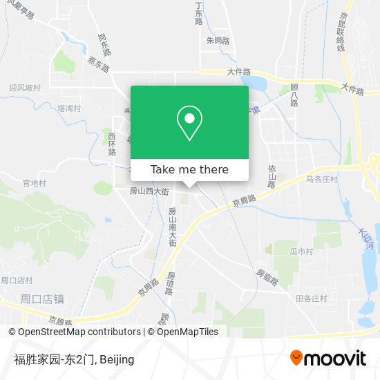 福胜家园-东2门 map