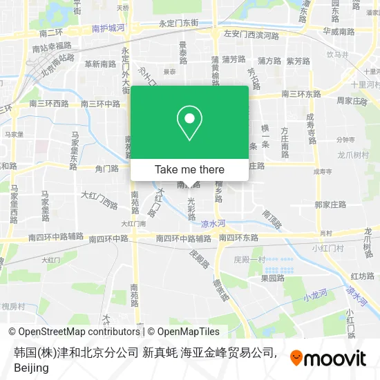 韩国(株)津和北京分公司 新真蚝 海亚金峰贸易公司 map