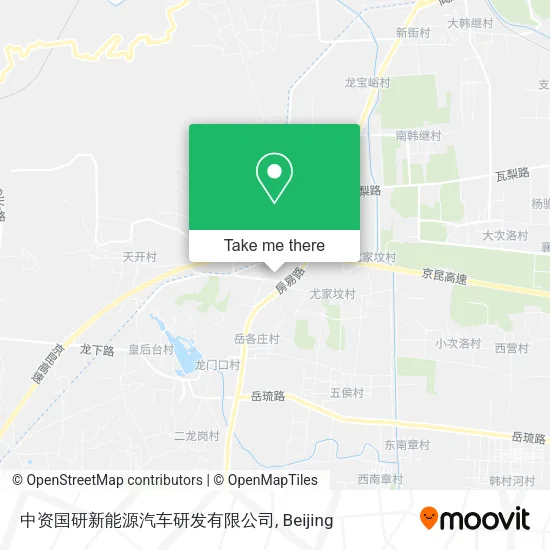 中资国研新能源汽车研发有限公司 map