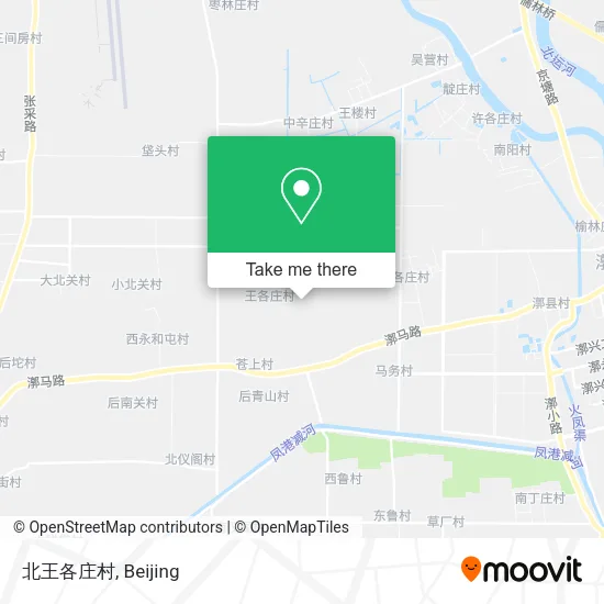 北王各庄村 map