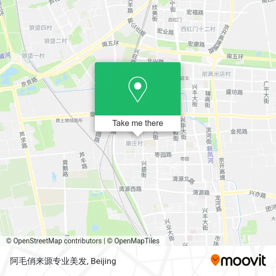阿毛俏来源专业美发 map