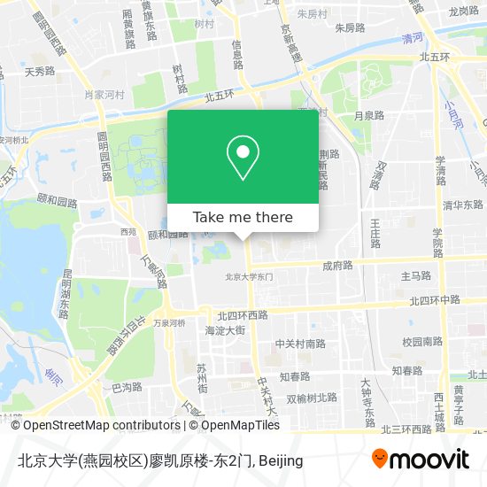 北京大学(燕园校区)廖凯原楼-东2门 map