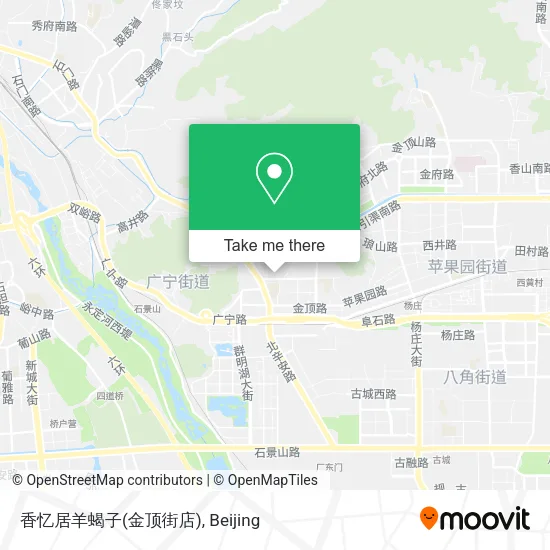 香忆居羊蝎子(金顶街店) map