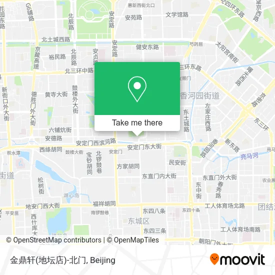 金鼎轩(地坛店)-北门 map