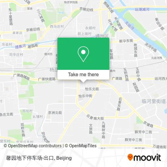 馨园地下停车场-出口 map