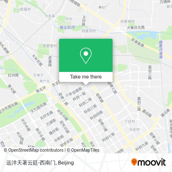 远洋天著云廷-西南门 map