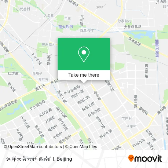 远洋天著云廷-西南门 map