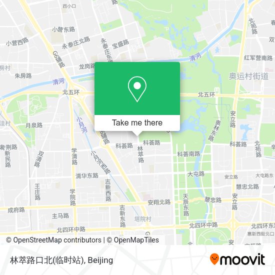 林萃路口北(临时站) map