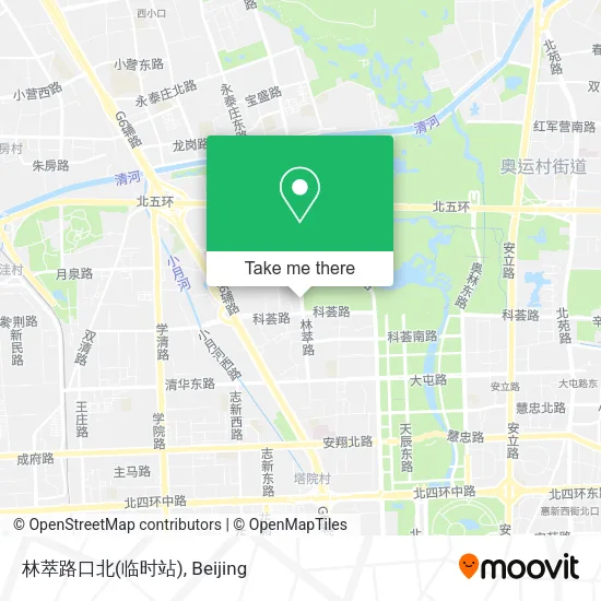 林萃路口北(临时站) map
