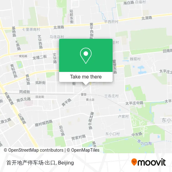 首开地产停车场-出口 map