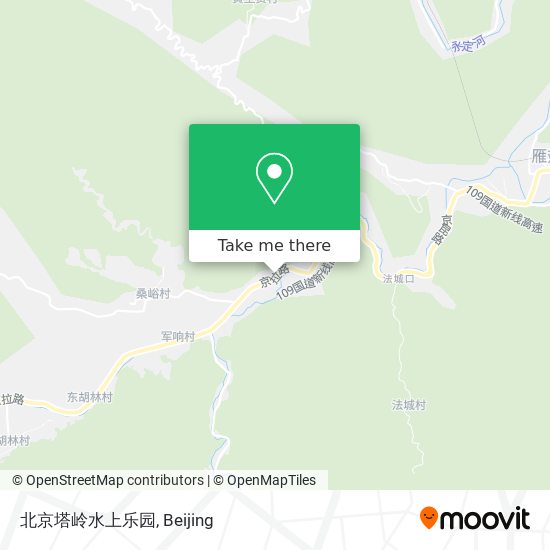 北京塔岭水上乐园 map