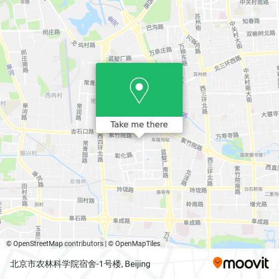 北京市农林科学院宿舍-1号楼 map