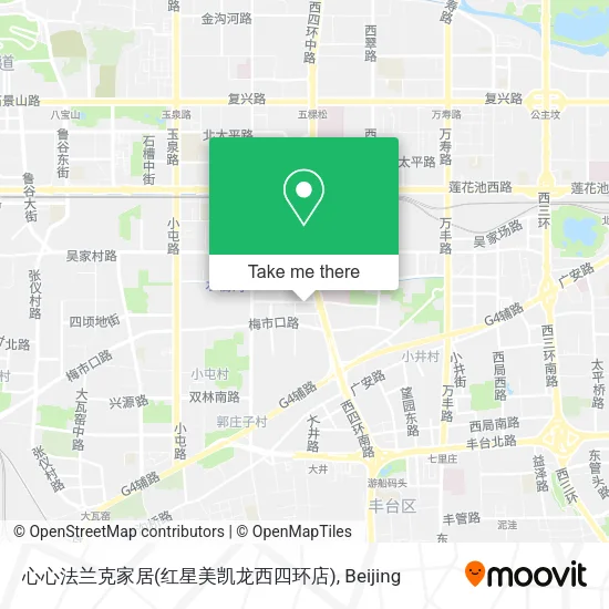 心心法兰克家居(红星美凯龙西四环店) map