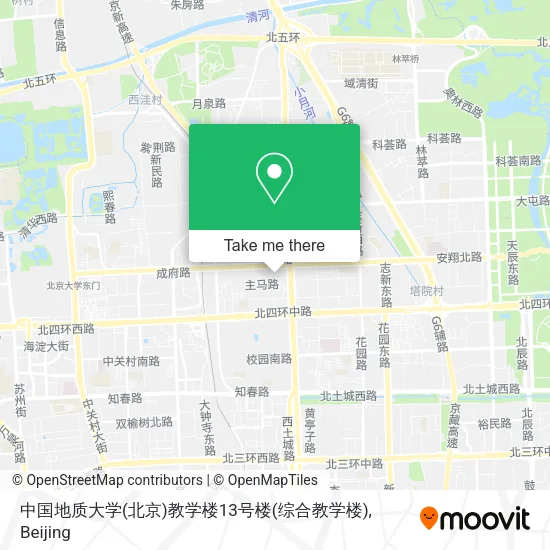 中国地质大学(北京)教学楼13号楼(综合教学楼) map